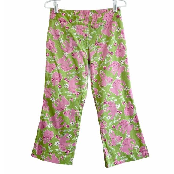 Lilly Pulitzer Floral Elephant Print Crop Pants - Picture 5 of 13
